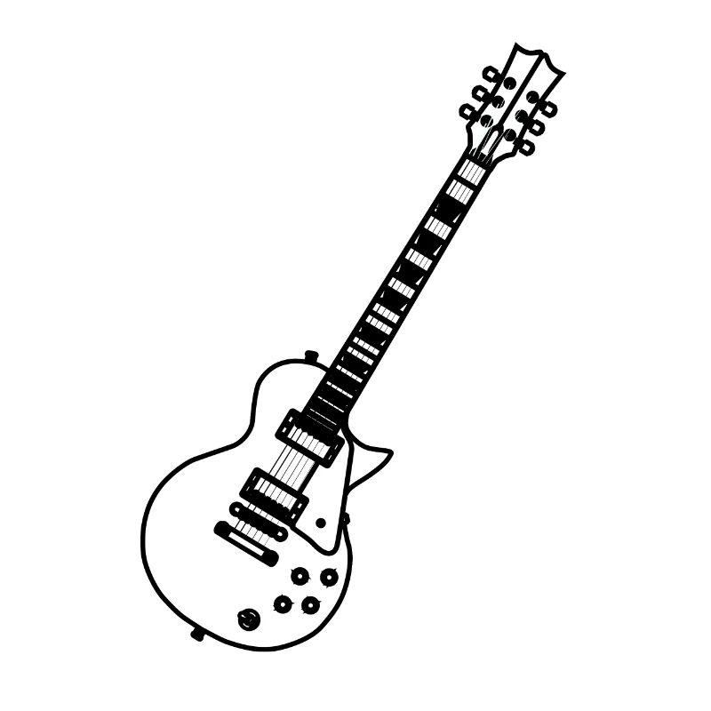Guitar Line Drawing