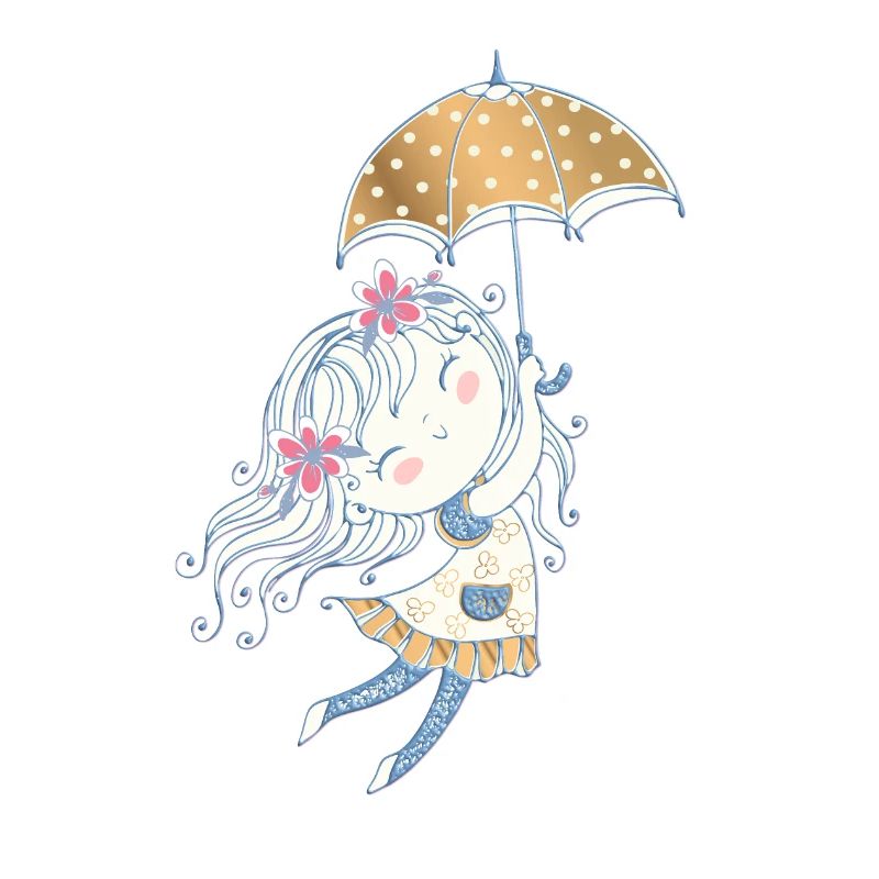 Kleines Mädchen Magic Umbrella: Feenflug