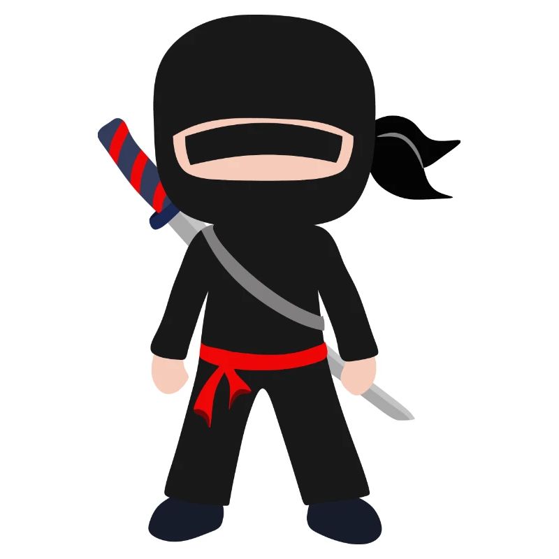 Combattant ninja avec épée