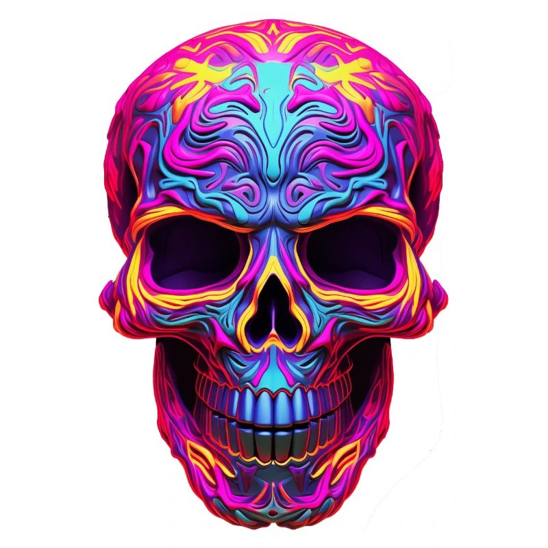 Neon Skull 2