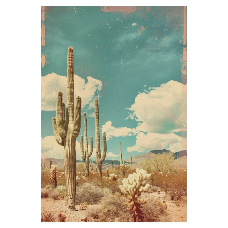 Cactus dans le désert | IA
