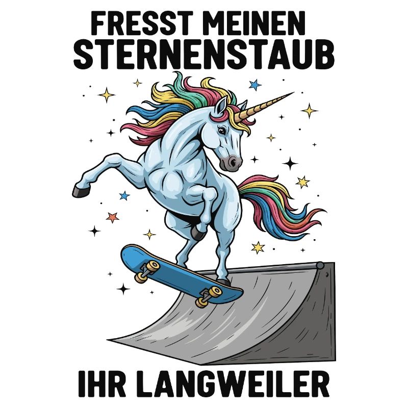 Skateboard-Einhorn