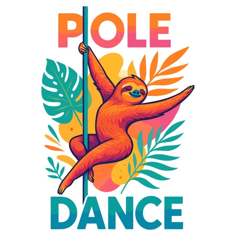 Pole Dance Sloth Pole Dancer Funny Gift