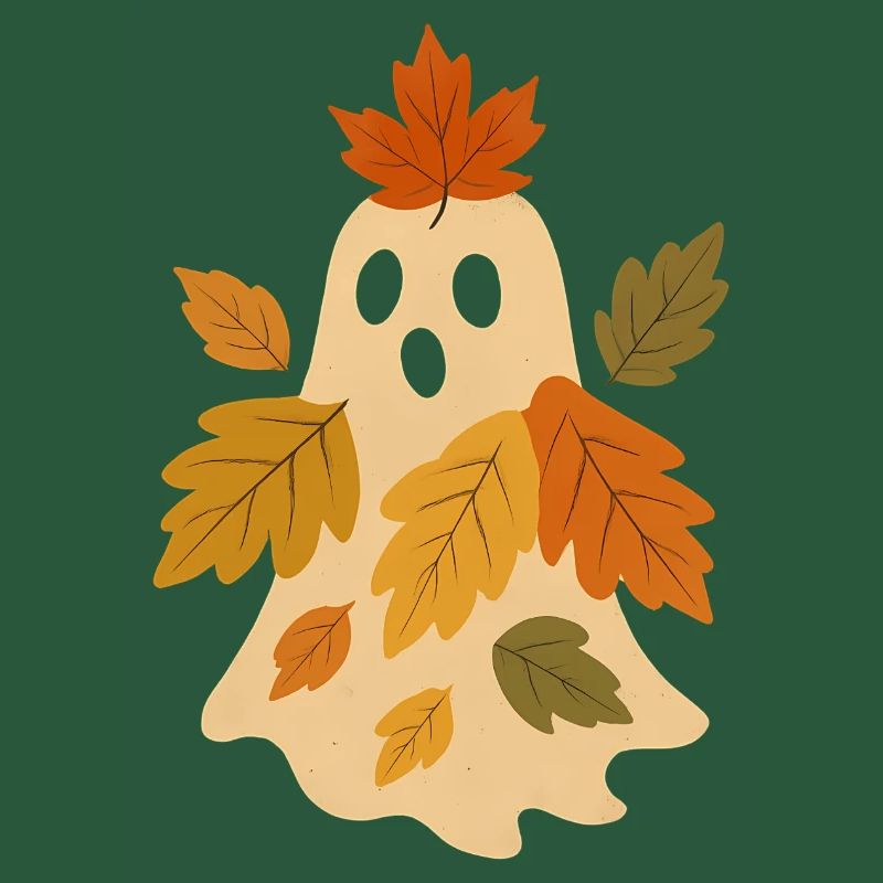 Herbstgeist mit Blättern
