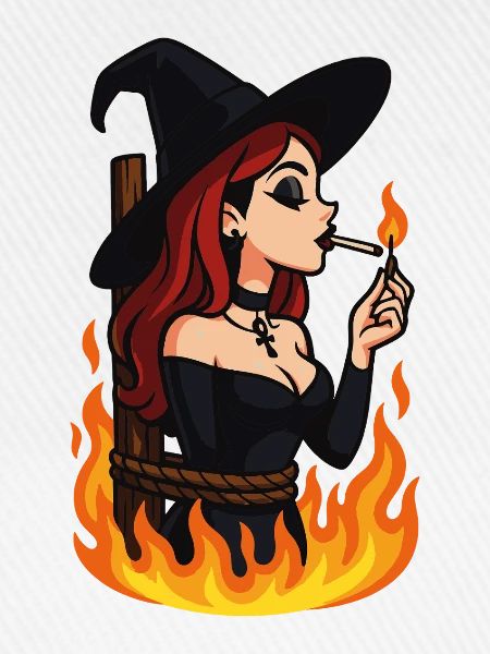 Witch in Flames – Gothic Halloween