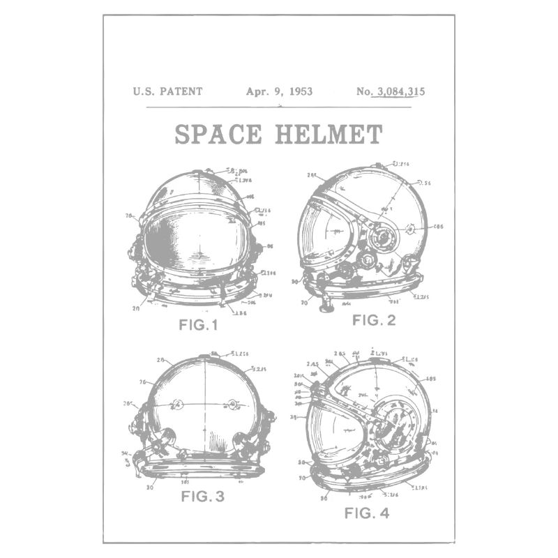 Brevet du plan de casque spatial
