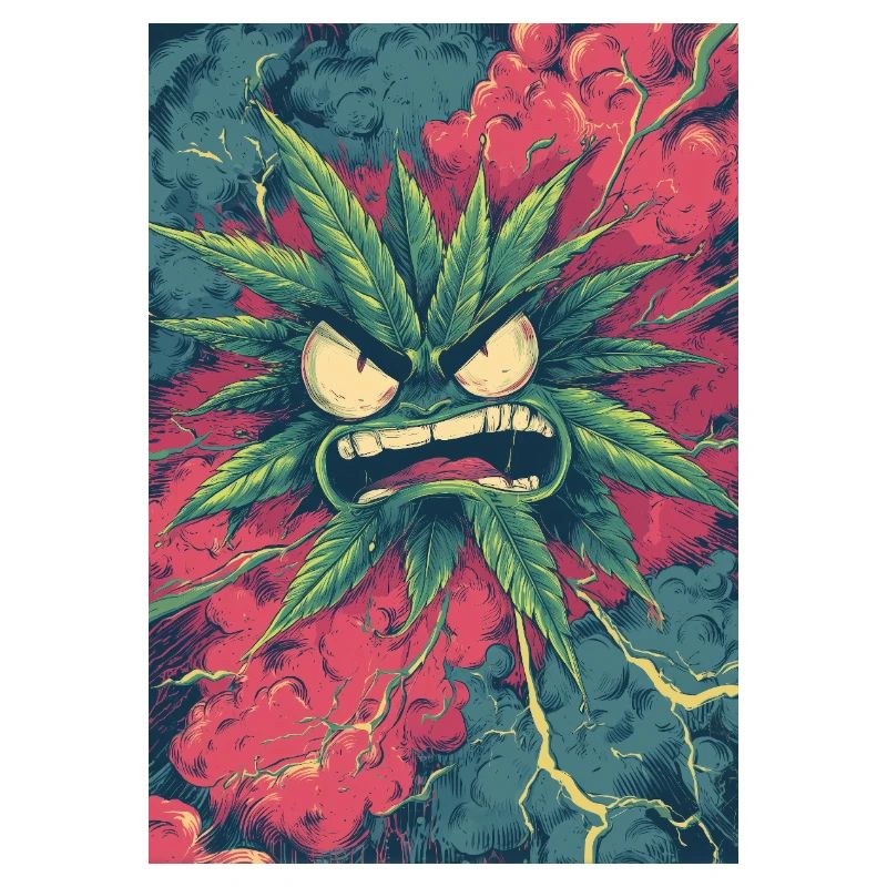 Angry Hemp Leaf Chaos
