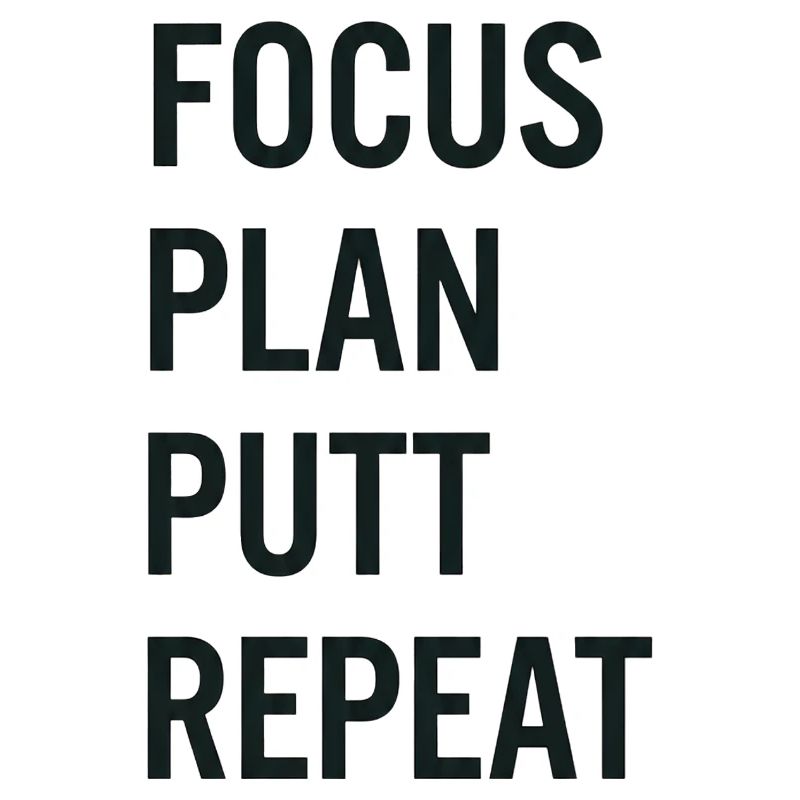 Golf Focus Plan Putt Reapeat
