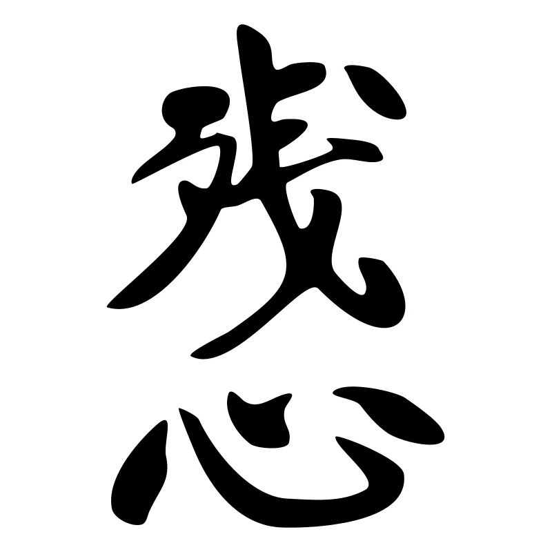 Zanshin - Kanji