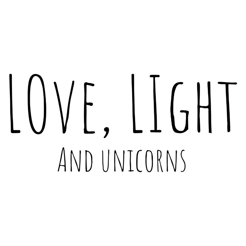 Liebe Licht und Einhörner