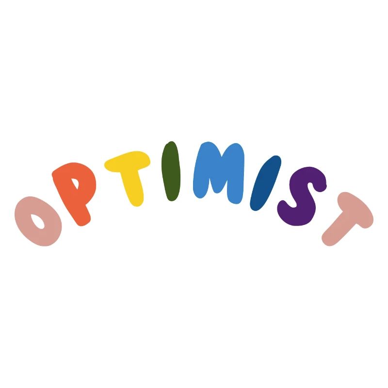 Optimist Glück Freude Leben bunt