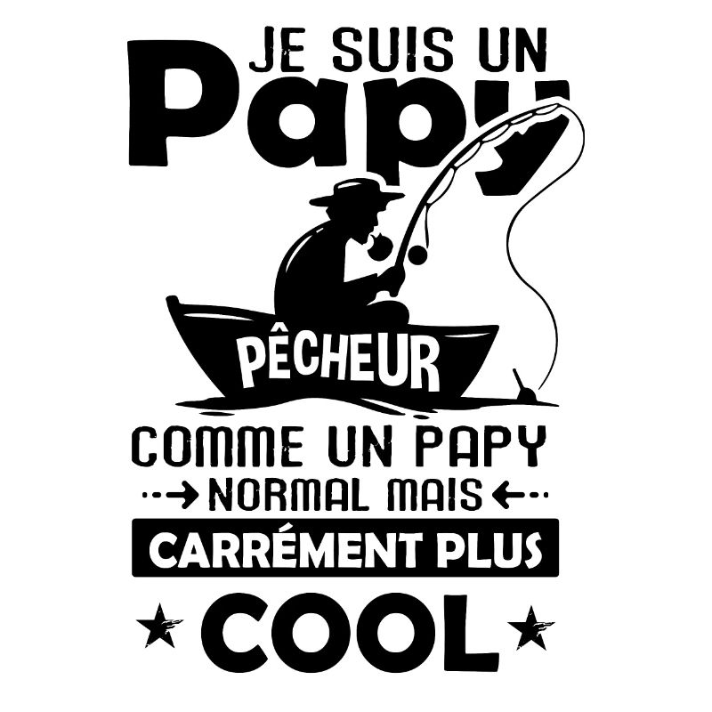 Papy pêcheur cadeau drôle papi pêche