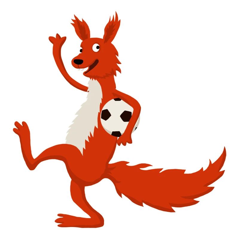 Eichhörnchen Fussball