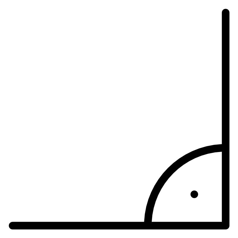 Icône de mathématiques - angle droit