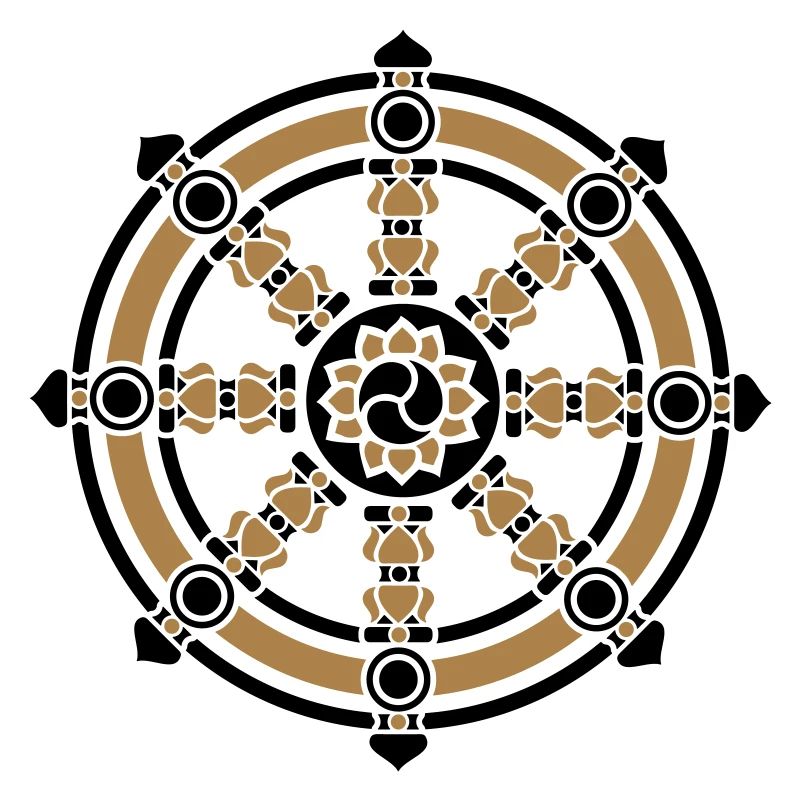 Dharma Rad, wheel, Buddhismus, Chakra, Lehre
