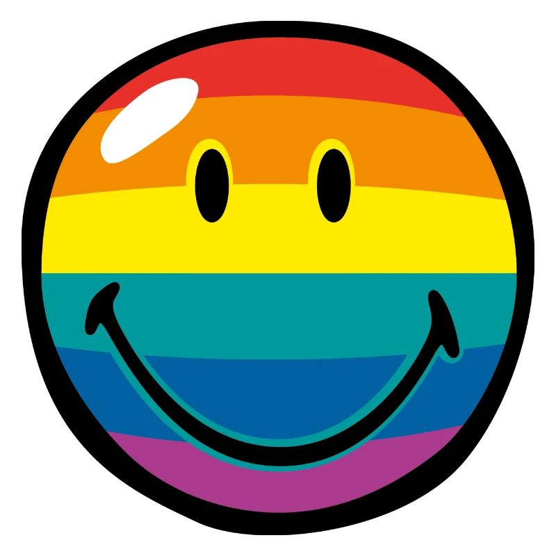 Smiley Rainbow Stripes