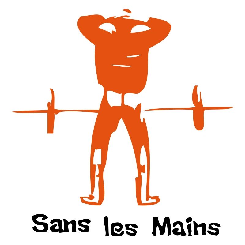 sans les mains musculation barre humour