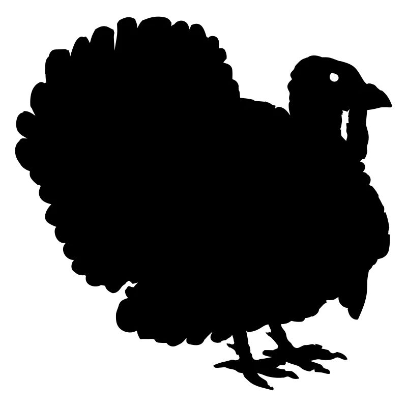 Dinde de Thanksgiving Silhouette