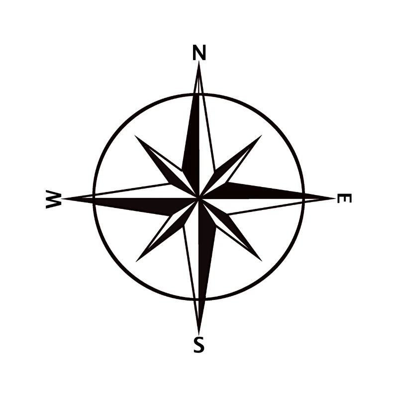 Kompass schwarz