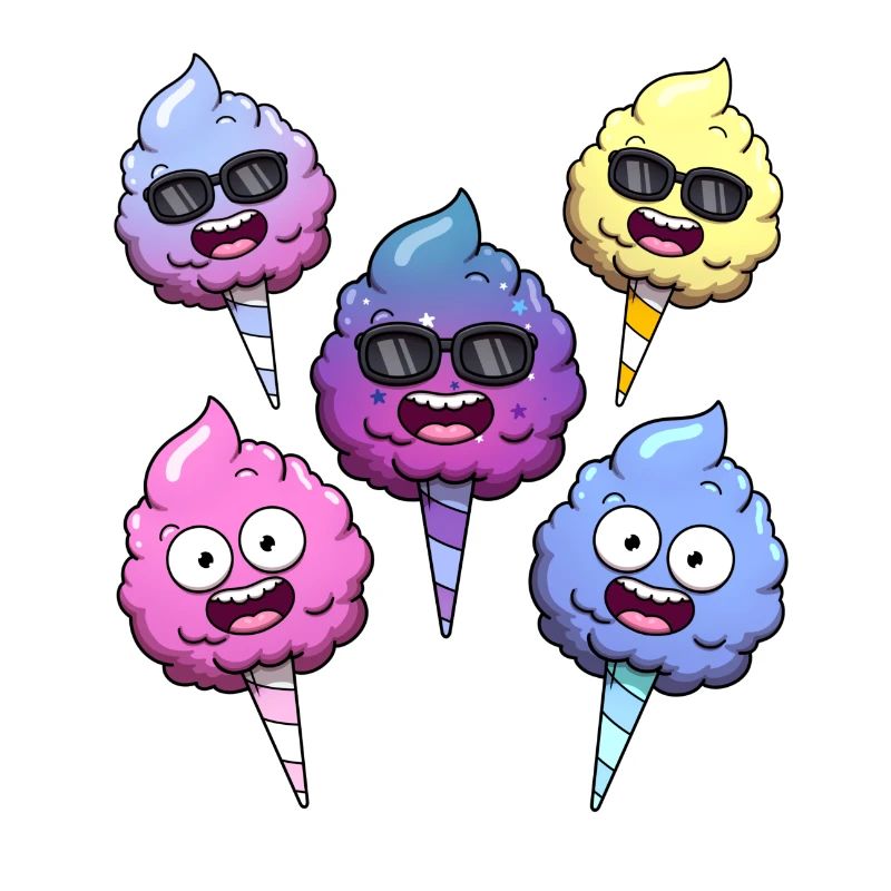 Süße Zuckerwatte