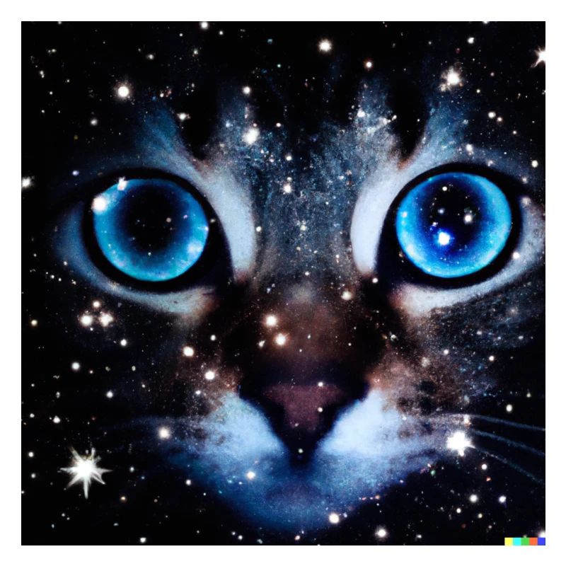 Großaugen Katze