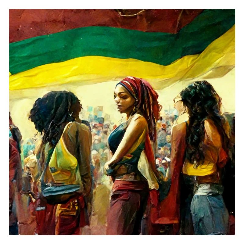 femmes à un conert reggae