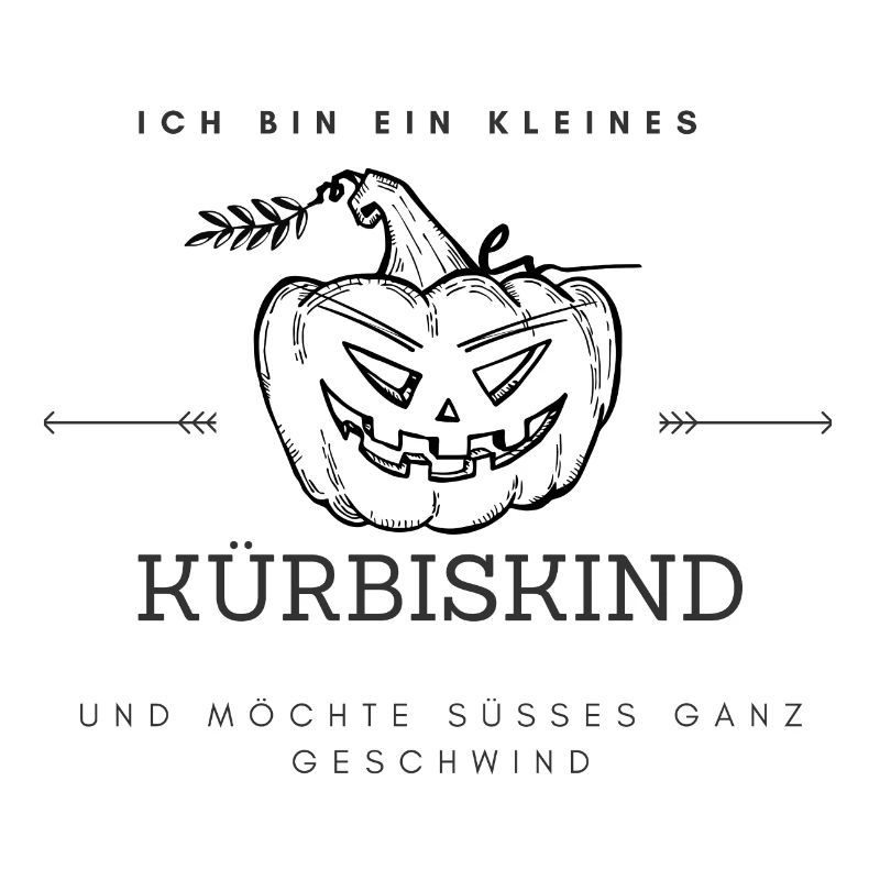 Ich bin ein kleines Kürbiskind Halloween