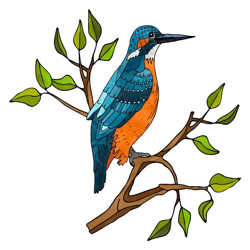 Bunter Vogel