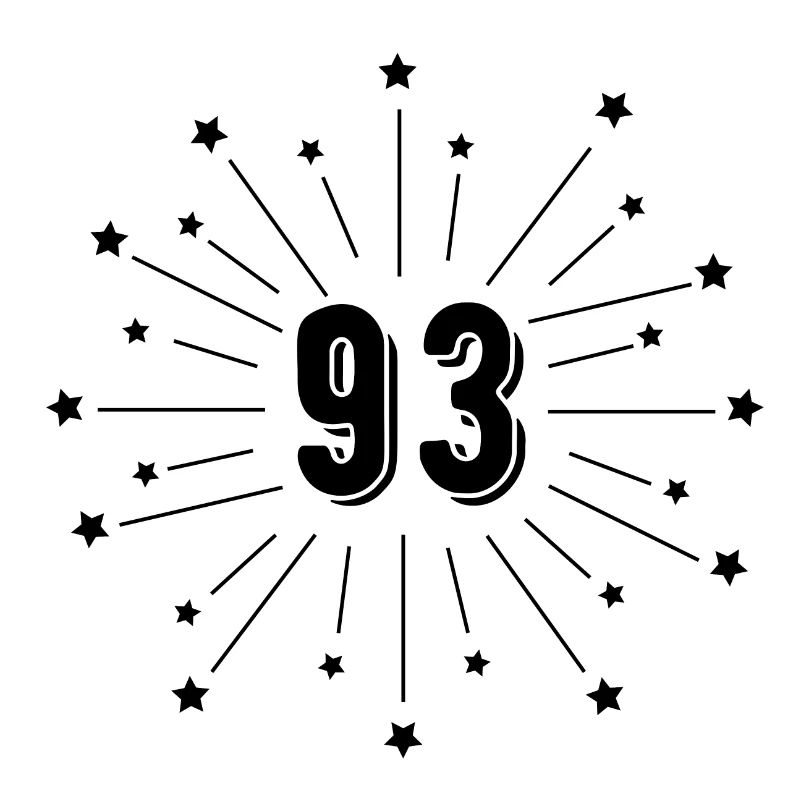 93rd Starry Birthday - Gift 93 Years