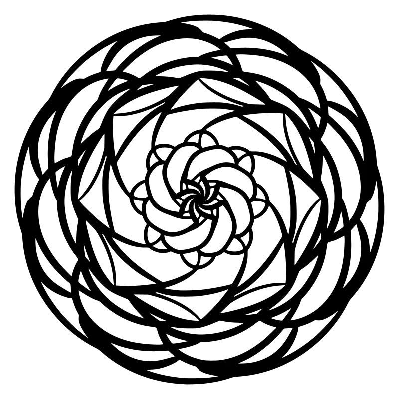 Round Mandala Pattern