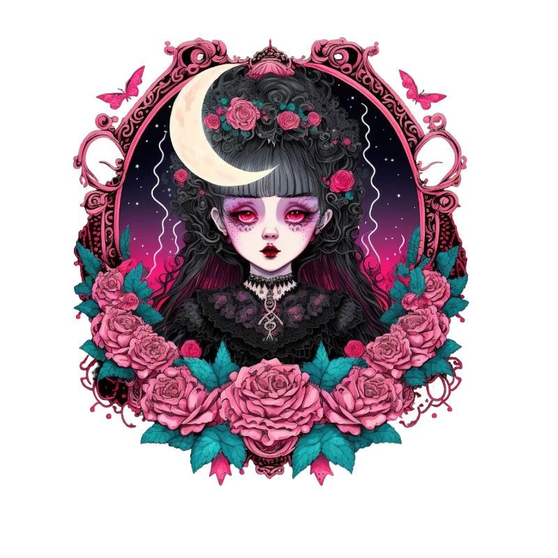 Viktorianische Gothic-Dame