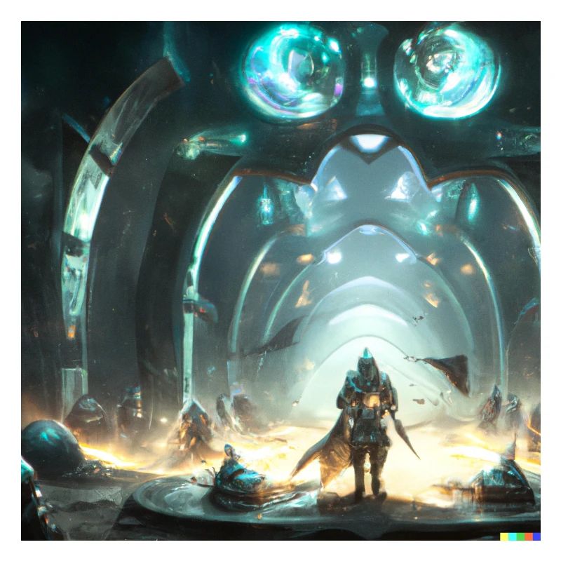 Sci-fi combat digital art