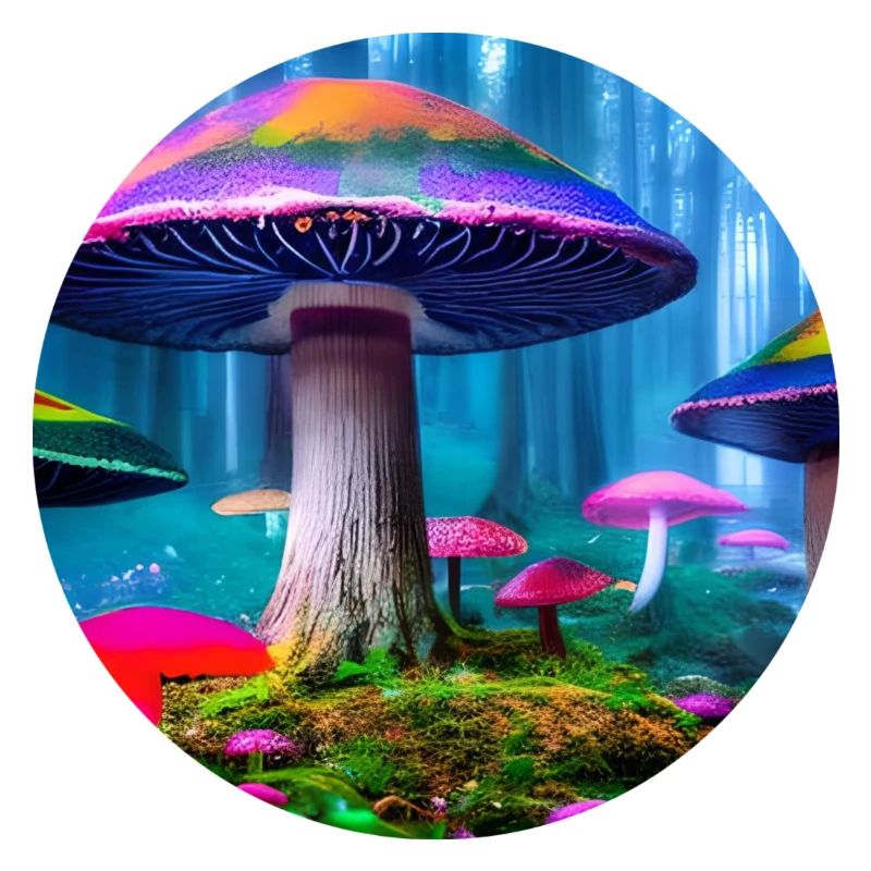 Bunte Pilze