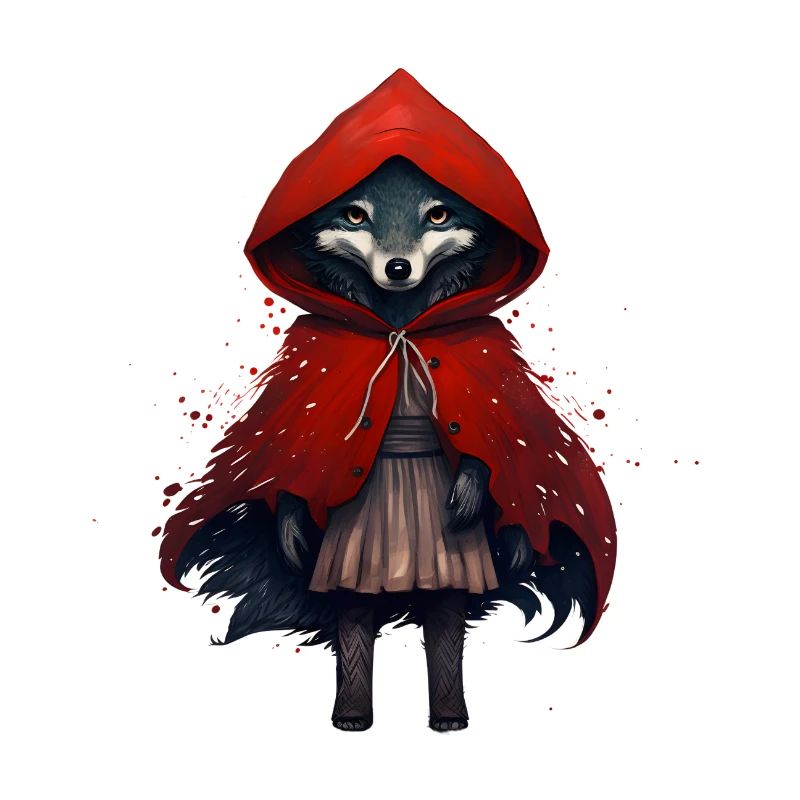 Wolf with red cloak