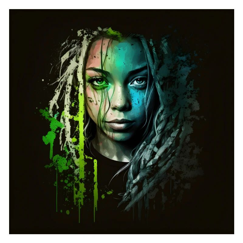 Face Frau Dreadlocks n°6