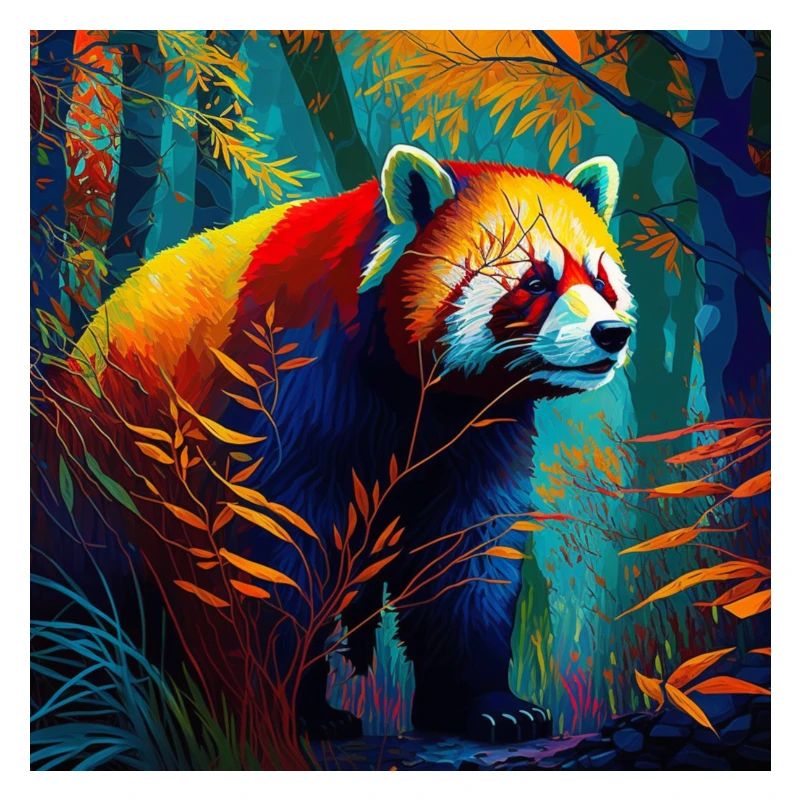 Panda roux mignon