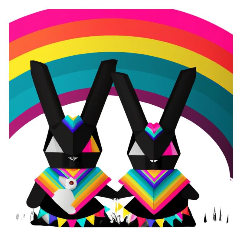 Stolze Pride Hasen