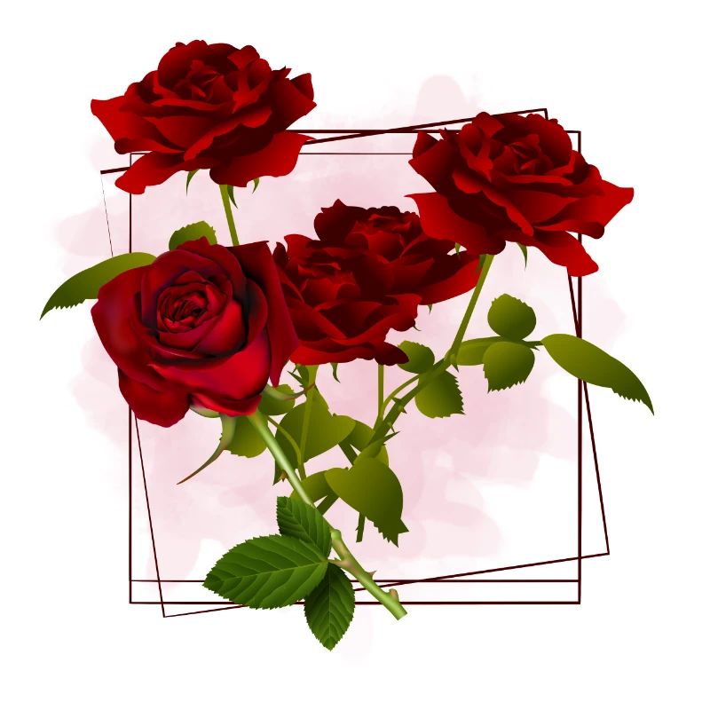 Flowers frame