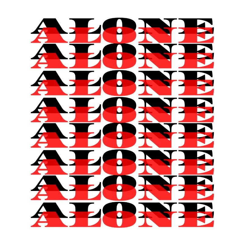 Alone - Schwarz/Rot