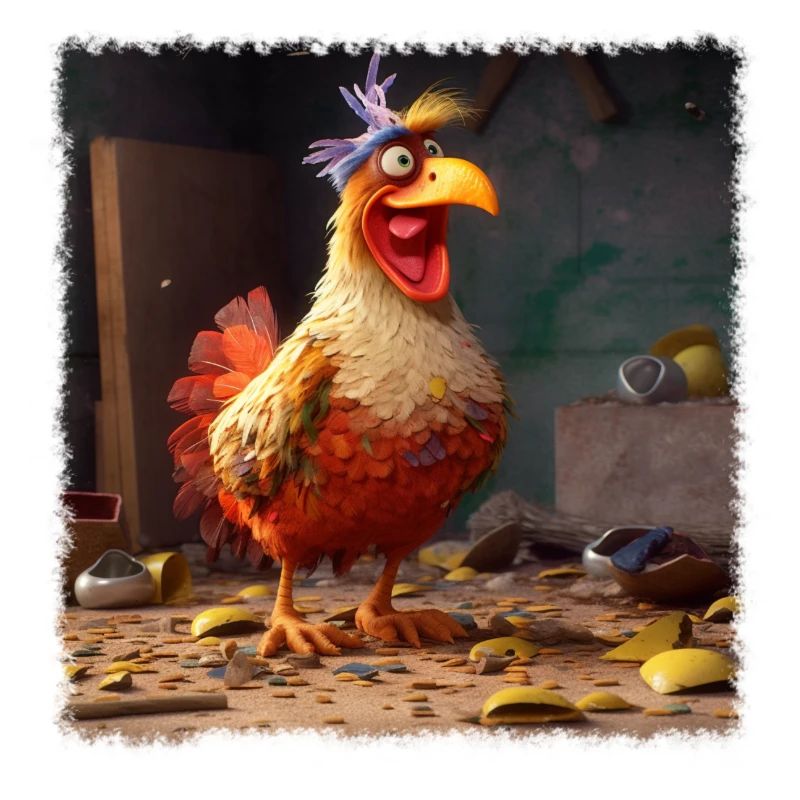 Crazy chicken