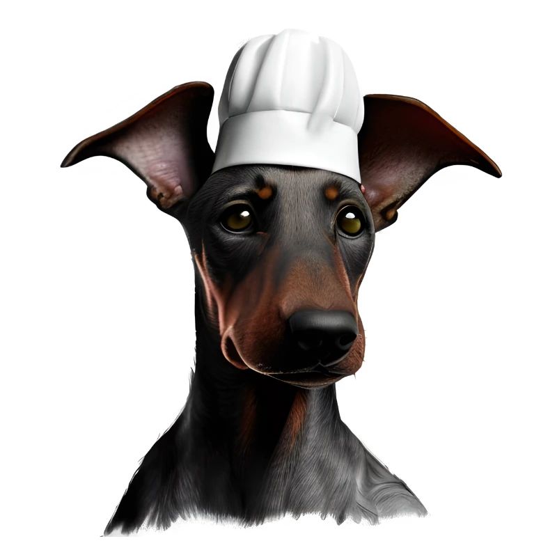 Dobermann Gastronom Köche Hund Dobermannwelpe