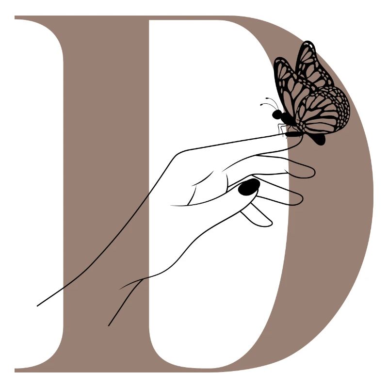 Magic butterfly letter