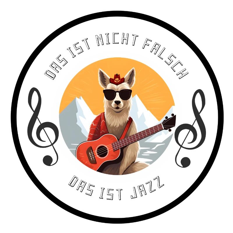 Lama spielt Ukulele