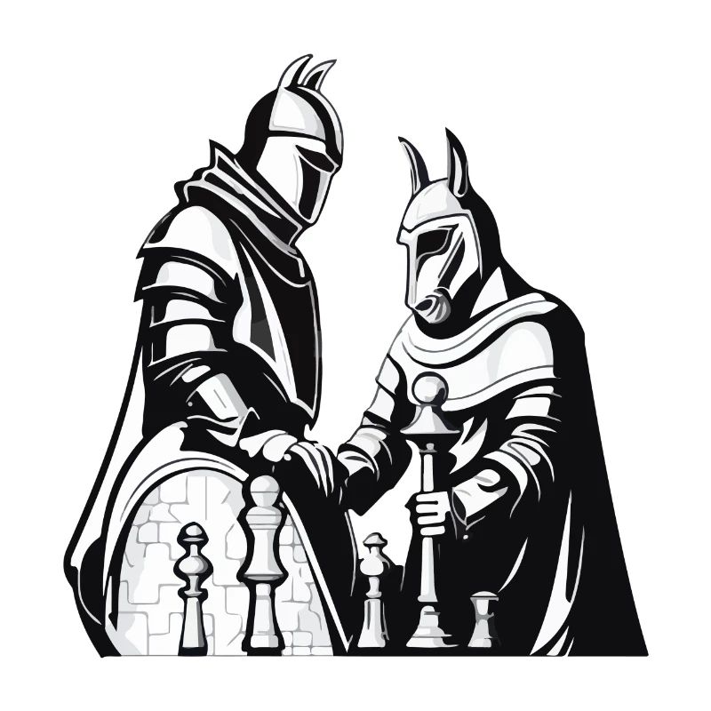 Fou et cavalier