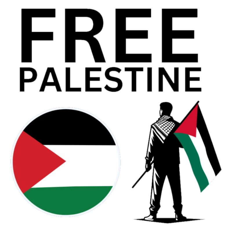 Palestine libre | Mec avec drapeau de la Palestine