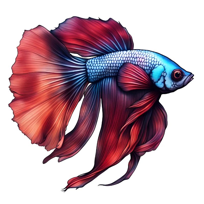 Siamese betta fish
