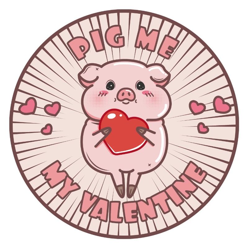 Schweinchen Valentinstag