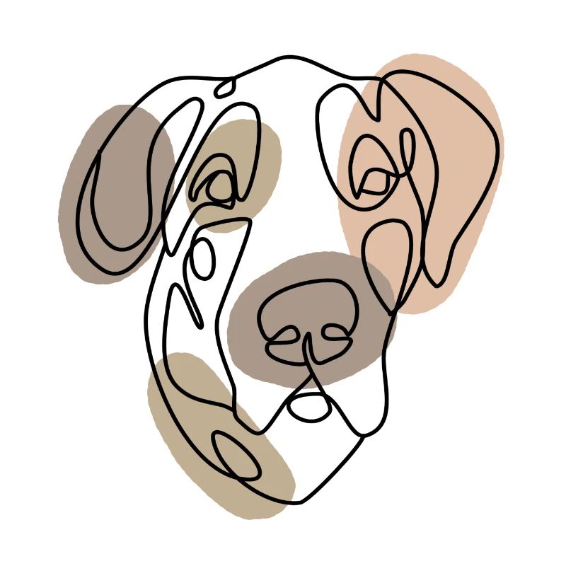 GREAT DANE, einzeilig retro