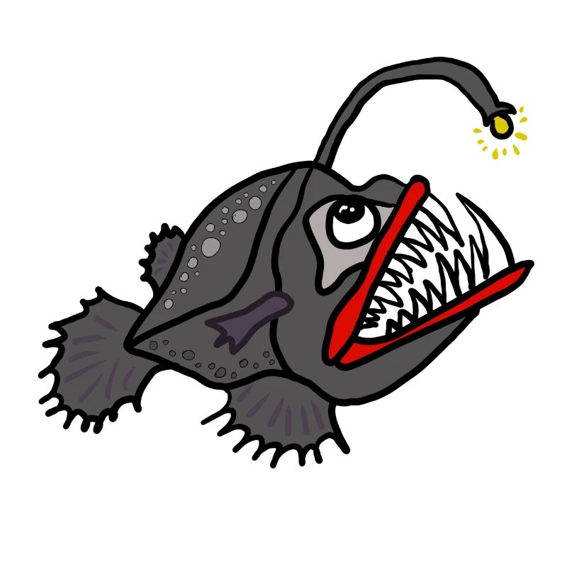 Leuchtender Anglerfisch
