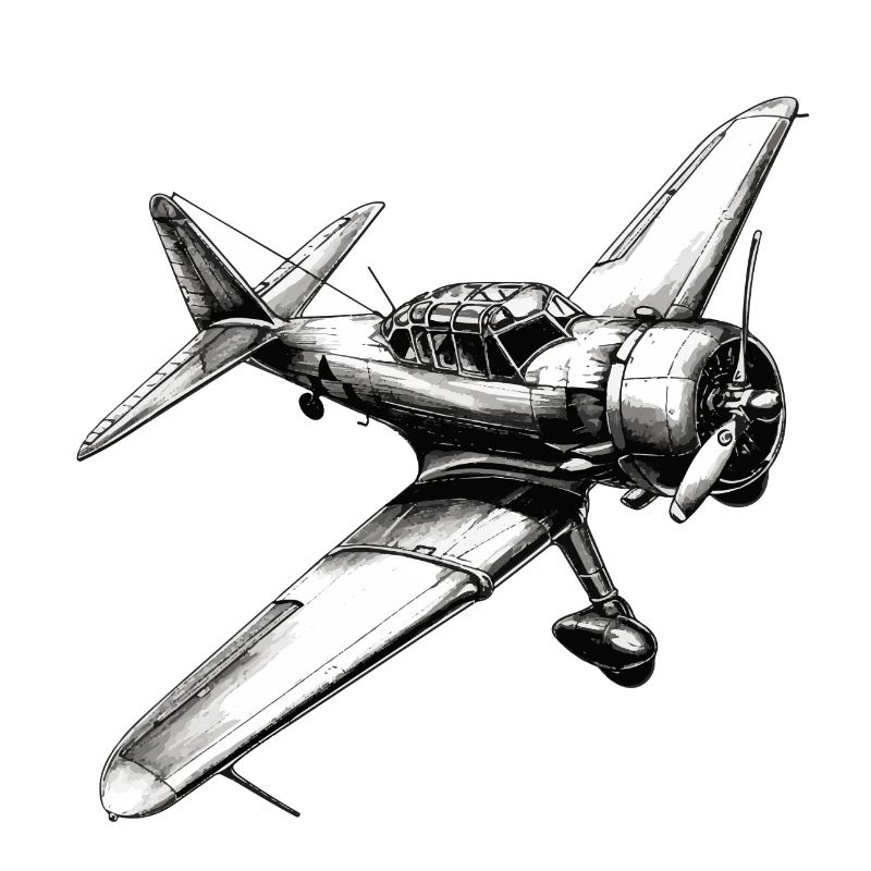 a stencil for a plane tattoo